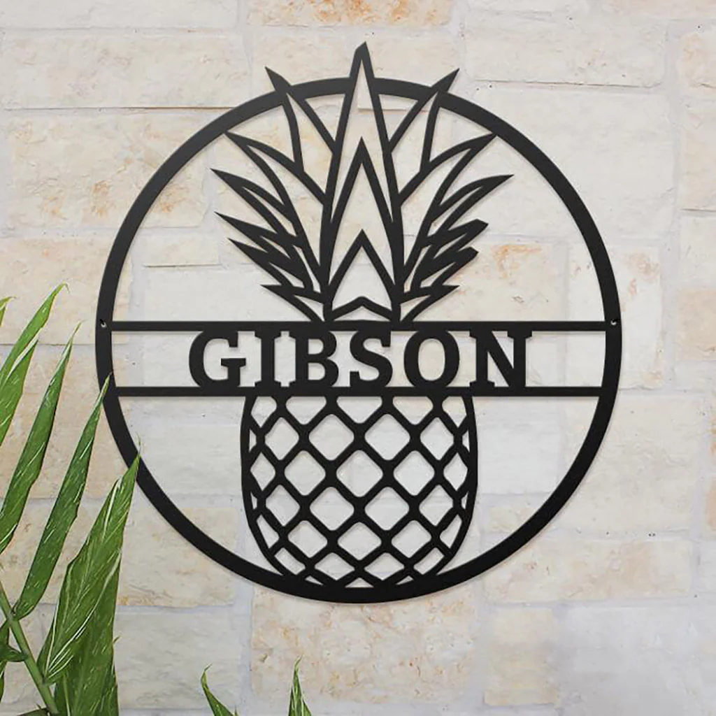 Custom Pineapple Metal Wall Decor