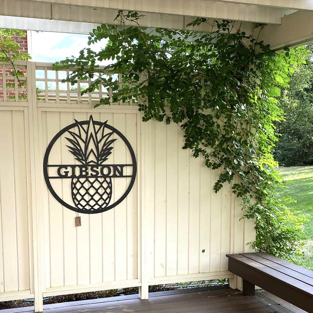 Custom Pineapple Metal Wall Decor