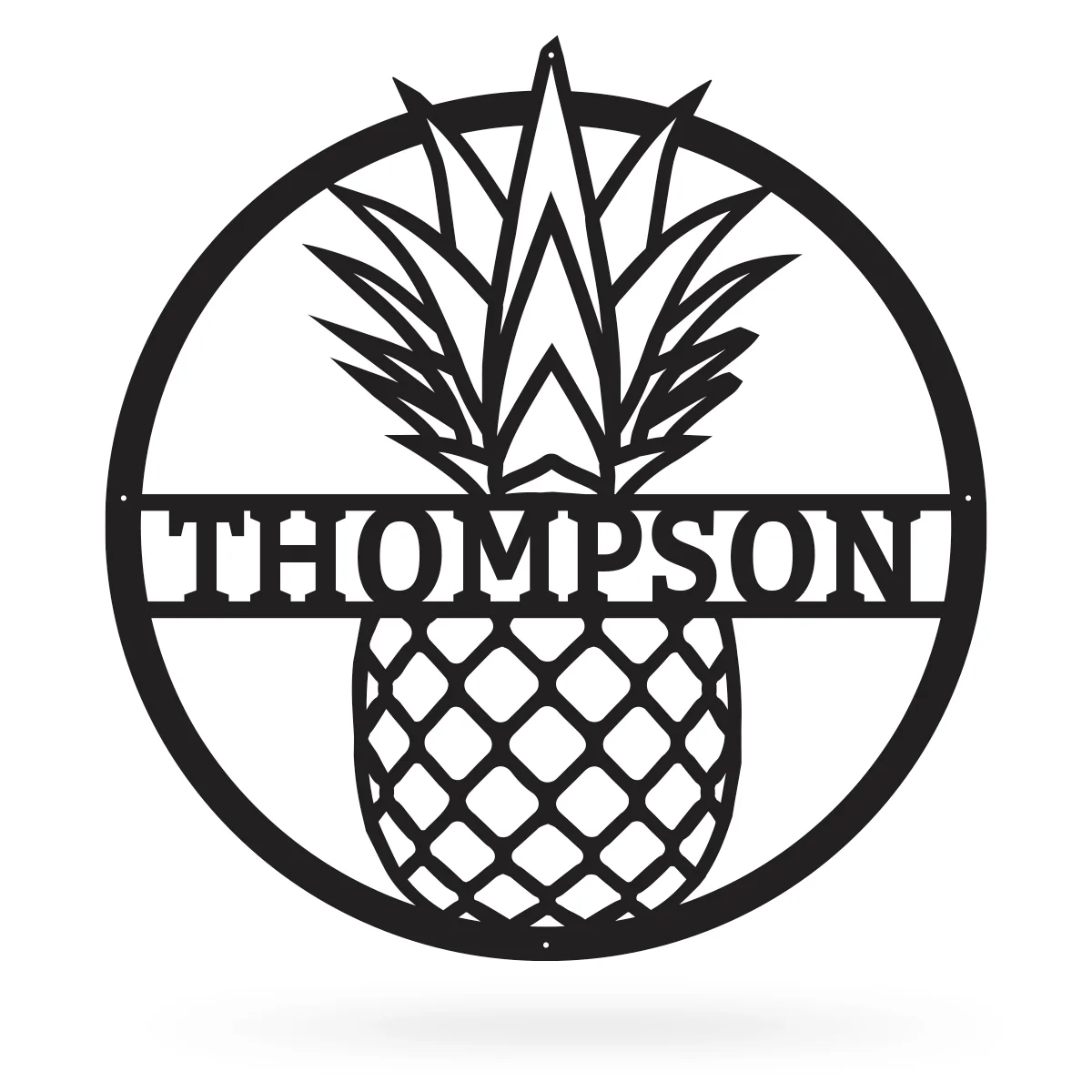 Custom Pineapple Metal Wall Decor
