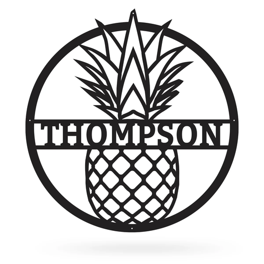 Custom Pineapple Metal Wall Decor