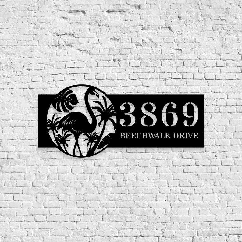 Personalized Metal Address Sign