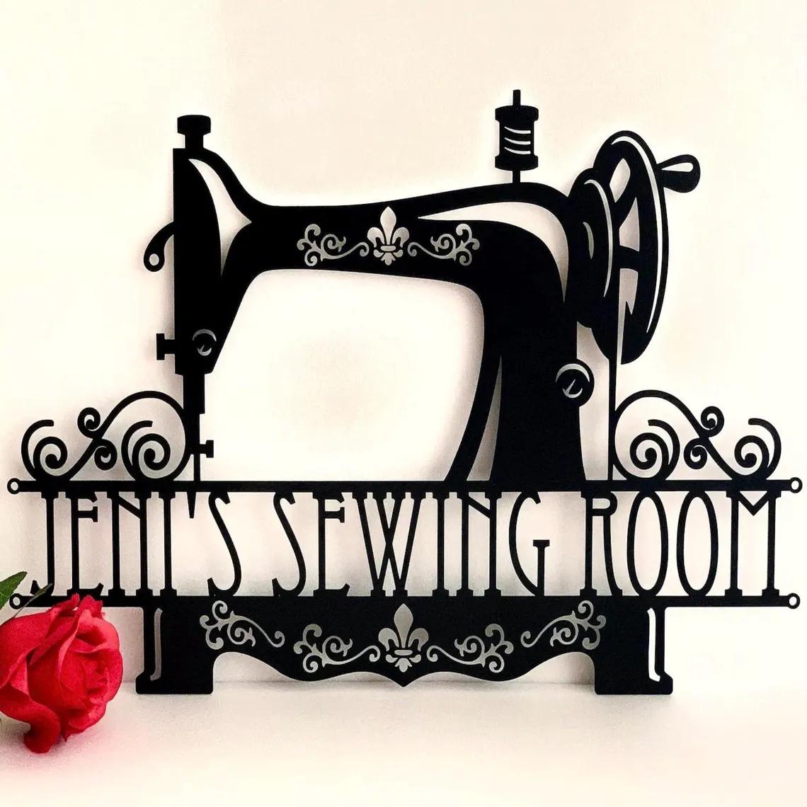 Personalized Sewing Machine Metal Sign