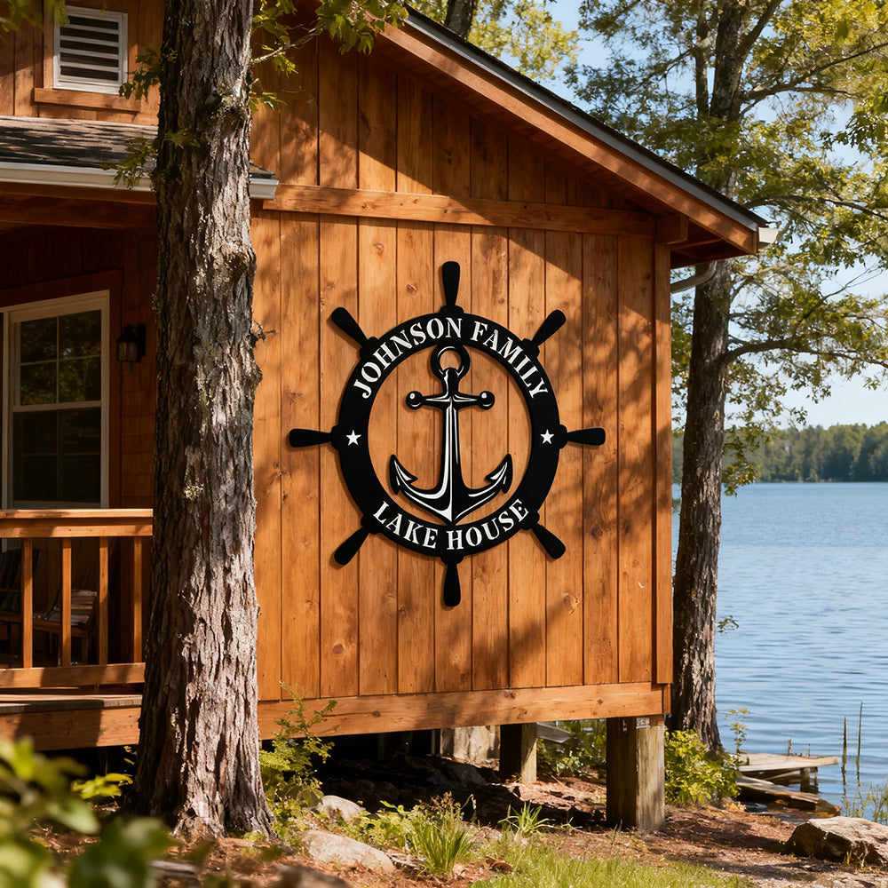 Custom Crew Living Cabin Metal Sign