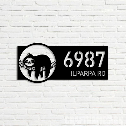 Personalized Metal Address Sign