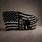 Memorial American Soldiers Metal Wall Decor