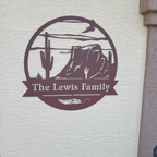 Personalized Desert Oasis Metal Monogram