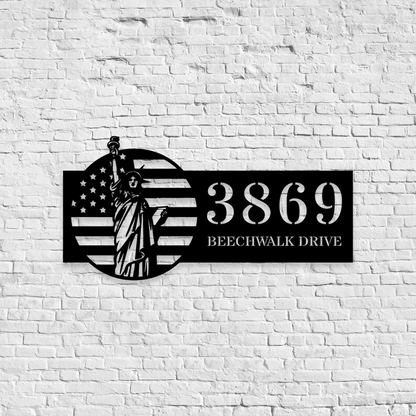 Personalized Metal Address Sign