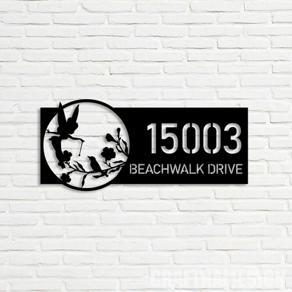 Personalized Metal Address Sign