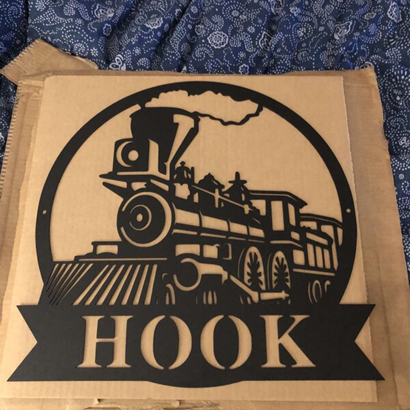 Personalized Train Metal Sign