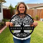 Custom Name Tree of Life Metal Sign