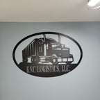 Custom Truck Monogram Metal Sign