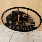 Custom Truck Monogram Metal Sign