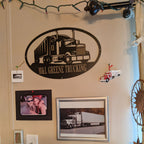 Custom Truck Monogram Metal Sign