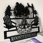 Custom Campfire Metal Monogram