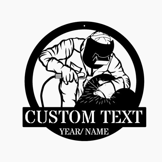 Custom Arc Artist Welder Metal Sign