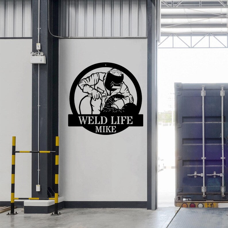 Custom Arc Artist Welder Metal Sign