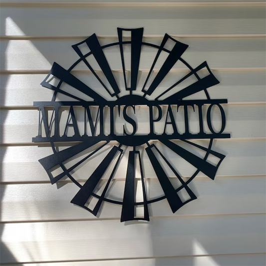 Personalized Windmill Metal Sign