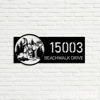 Personalized Metal Address Sign