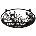 Personalized Farm Life Metal Sign