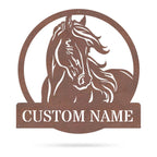 Personalized Horse Metal Sign