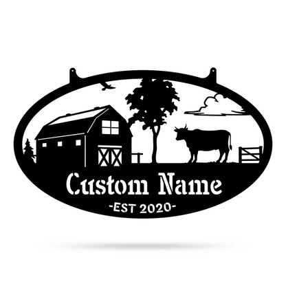 Choose Your Personalized Farm Metal Sign