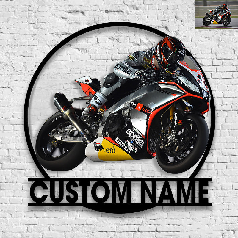 Personalized car photo metal wall Sign