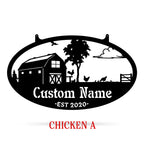 Choose Your Personalized Farm Metal Sign