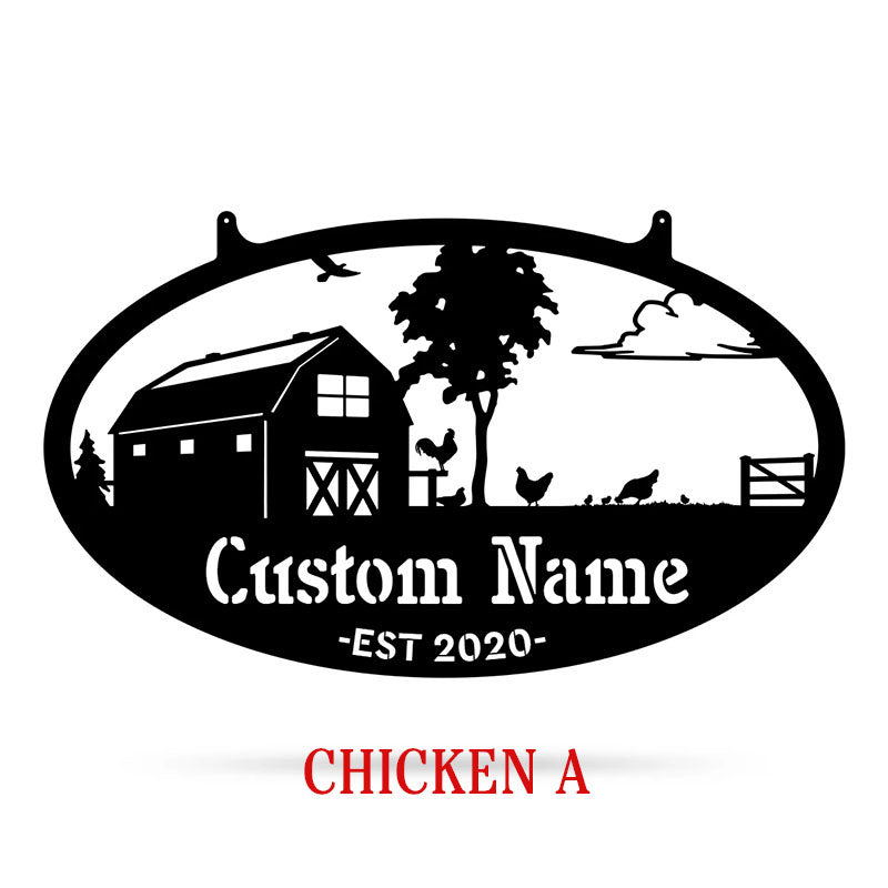 Choose Your Personalized Farm Metal Sign