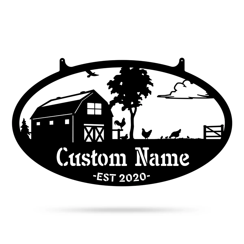 Choose Your Personalized Farm Metal Sign