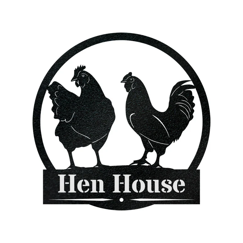 Custom Chicken Coop Metal Sign