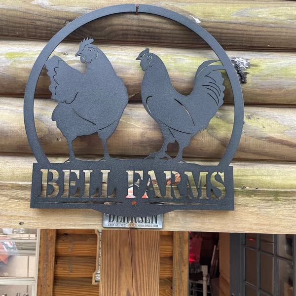 Custom Chicken Coop Metal Sign