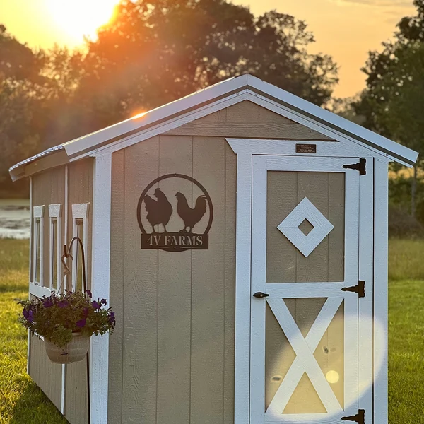 Custom Chicken Coop Metal Sign