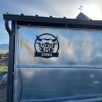 Personalized Highland Cow Metal Monogram