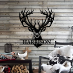 Personalised Deer Metal Wall Decor