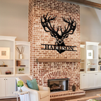 Personalised Deer Metal Wall Decor