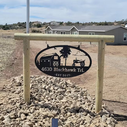 Choose Your Personalized Farm Metal Sign