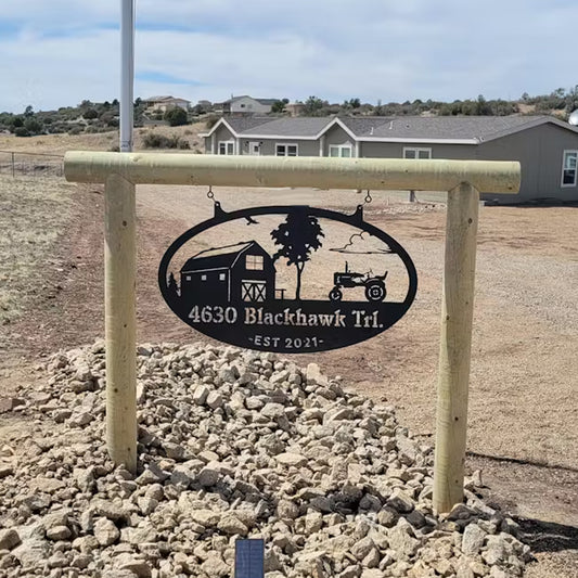 Choose Your Personalized Farm Metal Sign