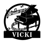 Custom Music Studio Metal Wall Art