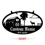 Choose Your Personalized Farm Metal Sign