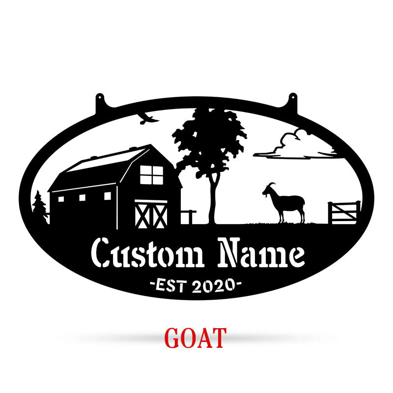 Choose Your Personalized Farm Metal Sign