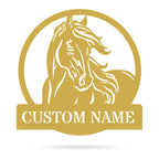Personalized Horse Metal Sign