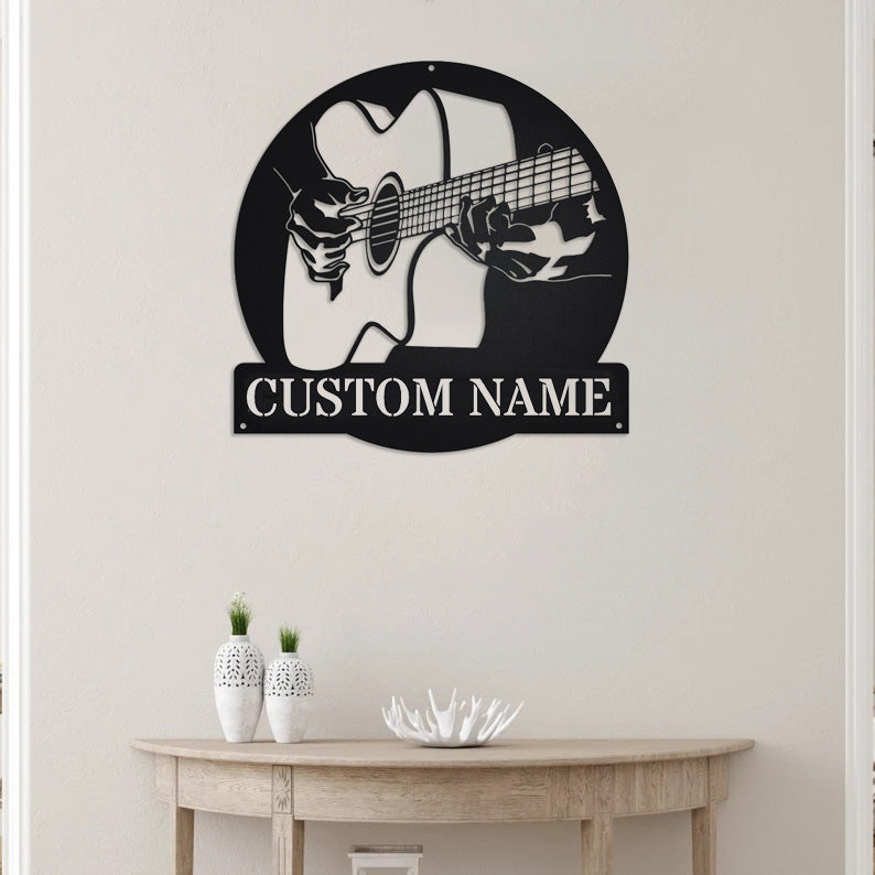 Custom Guitar Metal Monogram