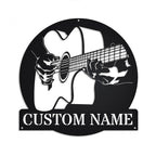 Custom Guitar Metal Monogram
