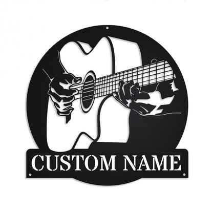 Custom Guitar Metal Monogram