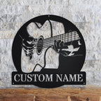 Custom Guitar Metal Monogram
