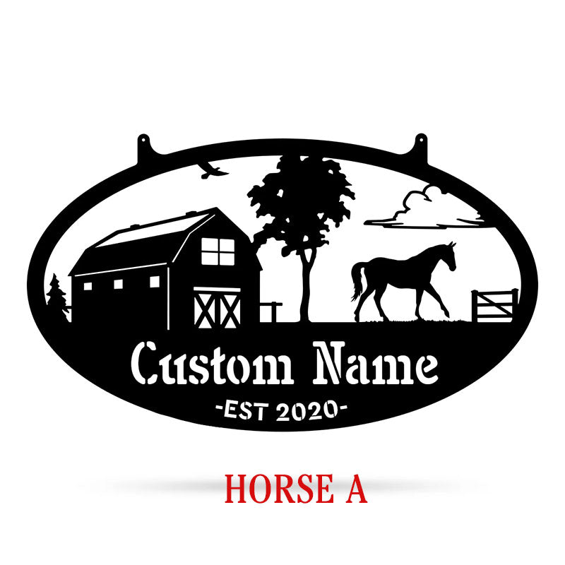 Choose Your Personalized Farm Metal Sign