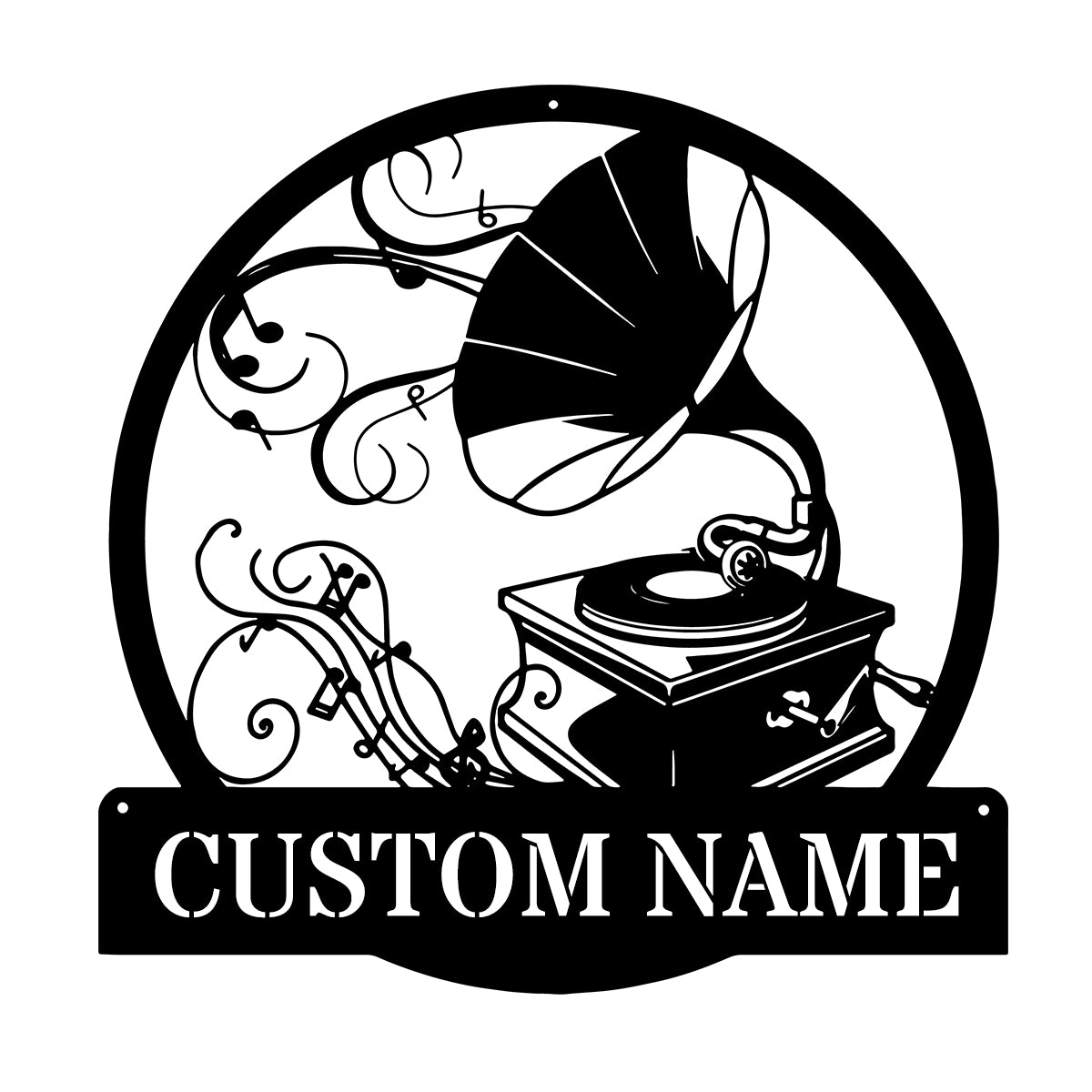 Custom Music Studio Metal Wall Art