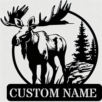 Custom Moose Metal Wall Decor