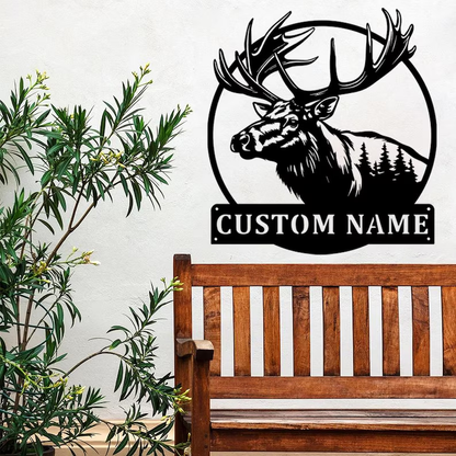 Great Outdoors Moose Metal Monogram