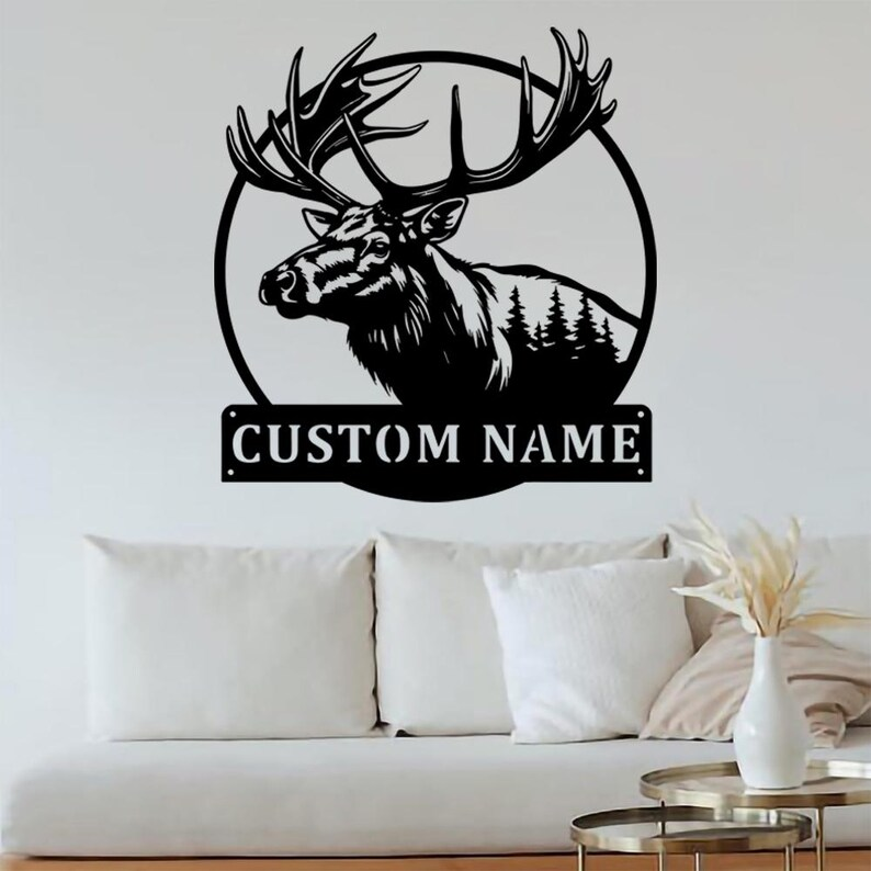 Great Outdoors Moose Metal Monogram